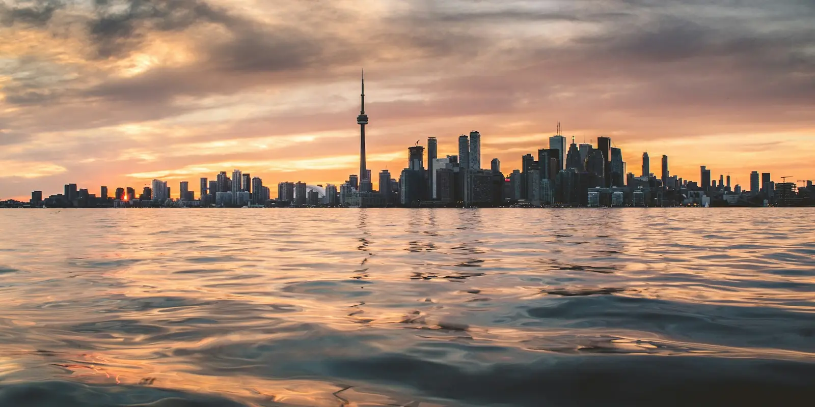 Toronto skyline and the CN Tower, Canada