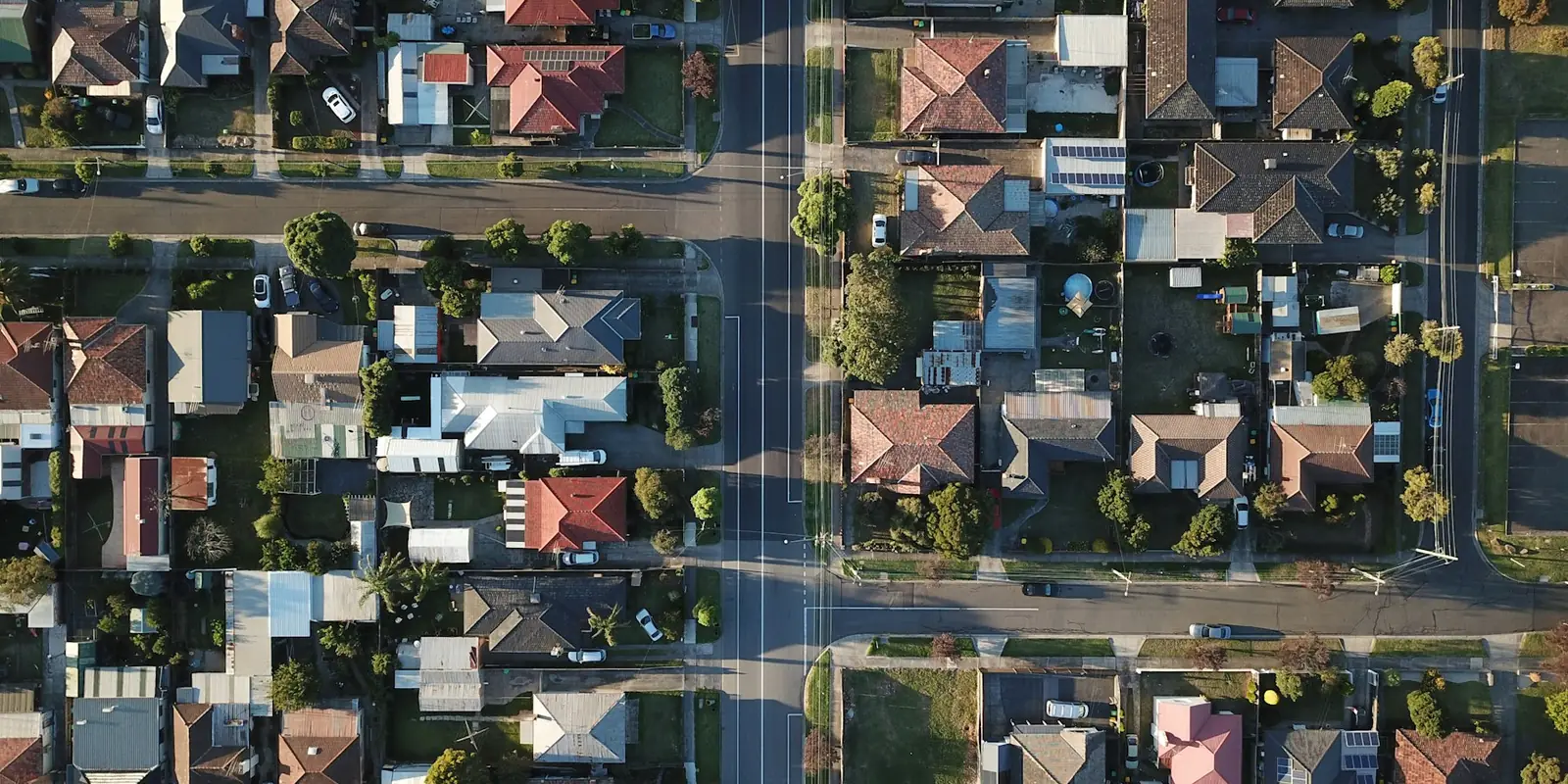 Aerial view of a residential housing community, Rawalpindi