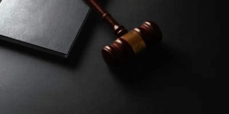 Judge's gavel on a desk: law firm marketing in the USA
