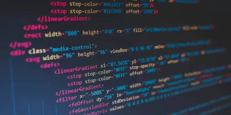 Source code on a developer's screen