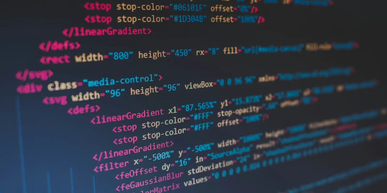 Source code on a developer's screen, Multan